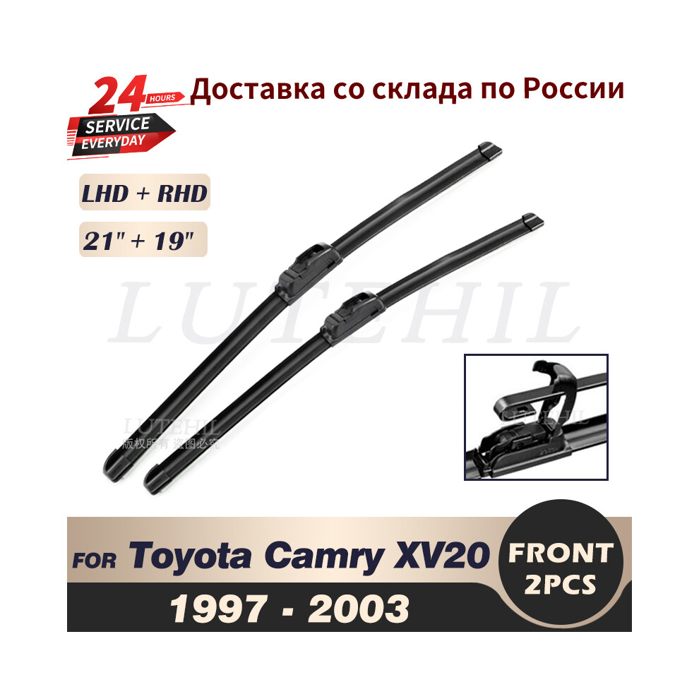 Wiper Front Wiper Blades For Toyota Camry Xv20 Csx Csi 1997 - 2003 1998 1999 2000 Windshield Windscreen Front Window 21" 19" 6935158878666