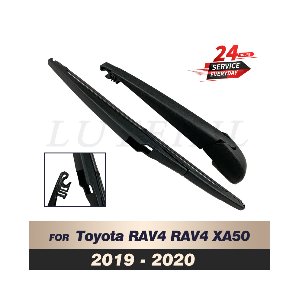 Wiper 12" Rear Wiper Blade & Arm Set Kit For Toyota Rav4 Rav-4 Xa50 2019 2020 Windshield Windscreen Rear Window 6935158878697