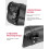 Leather Universal Motorcycle Tool Bag for Front Fork Handlebar Sissybar Storage Pouch 2