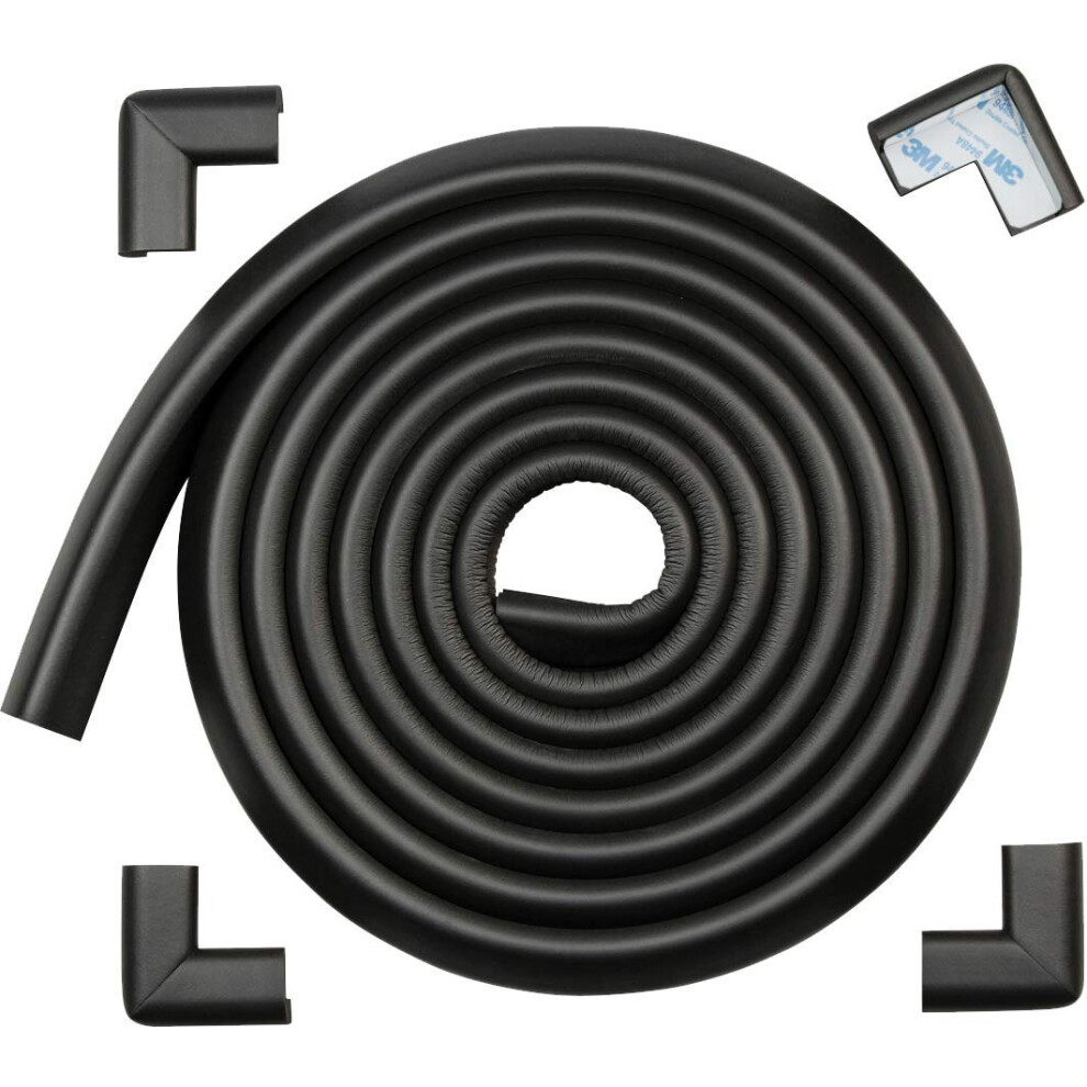 4 Corners Edge Corner Protector Hefty-Fit Heavy-Duty Soft NBR Rubber Foam for Furniture Safety Bumper Guard Large 15ft Edge
