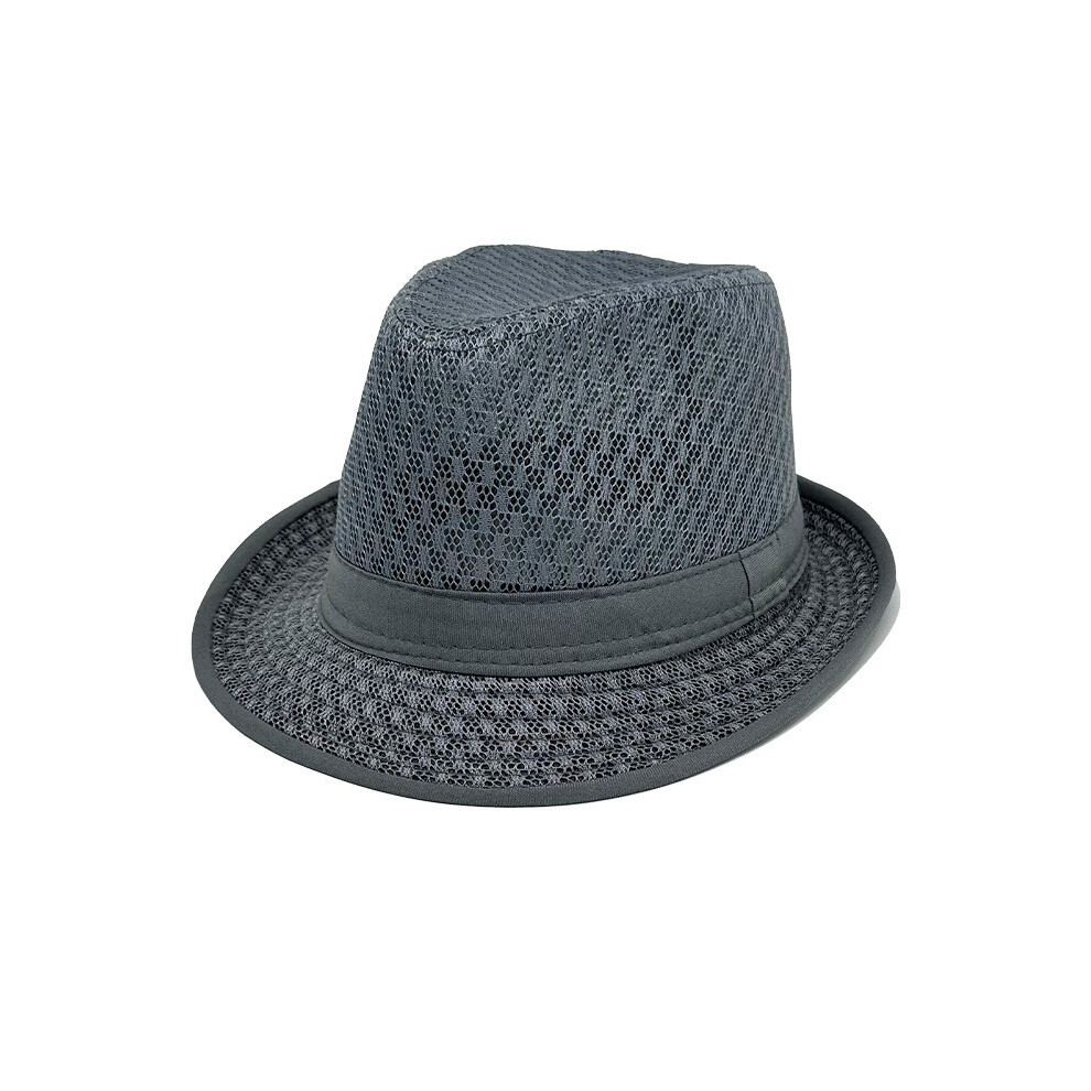 (Dark Gray) Retro Men Style Lightweight Breathable Sun Protection Hat For Daily Use Elderly-image-OPC-PHY2VDC-NEW