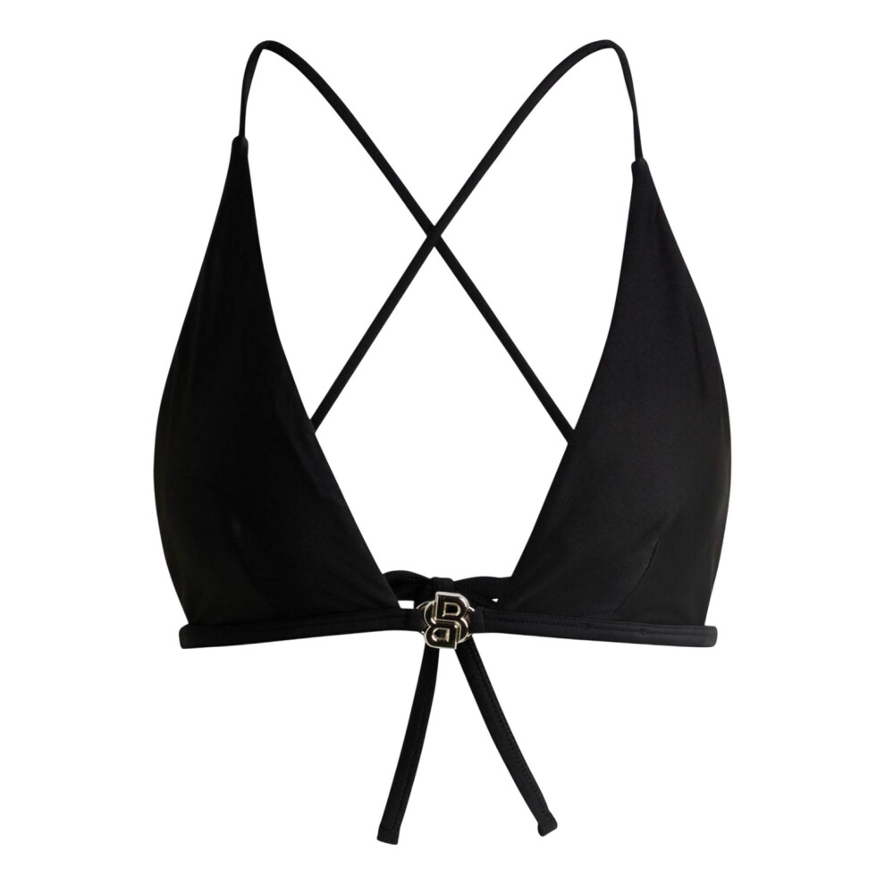 (M, Black) Boss Womens/Ladies Double B Monogram Bikini Top