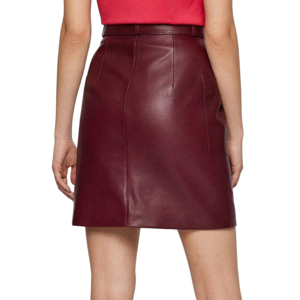 Boss Womens/Ladies Semita Leather Skirt