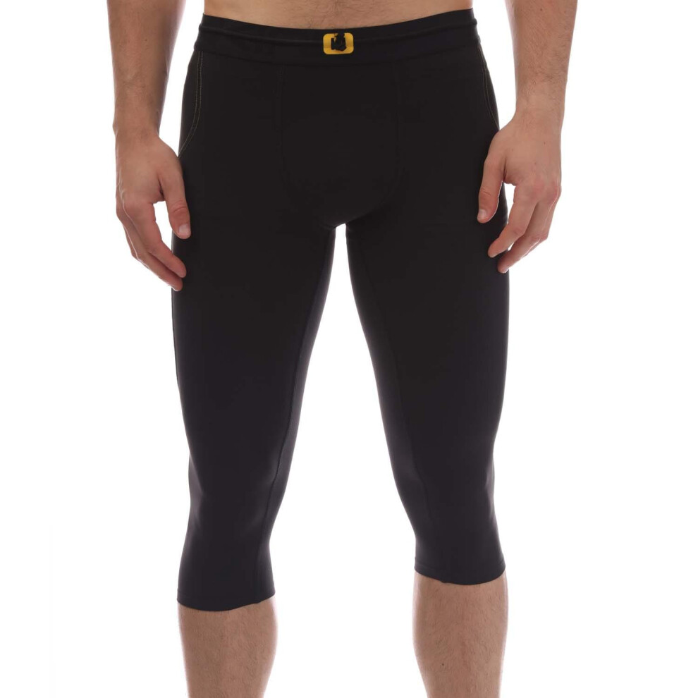 (S, Black) Skins Mens Series-3 Thermal 3/4 Tights
