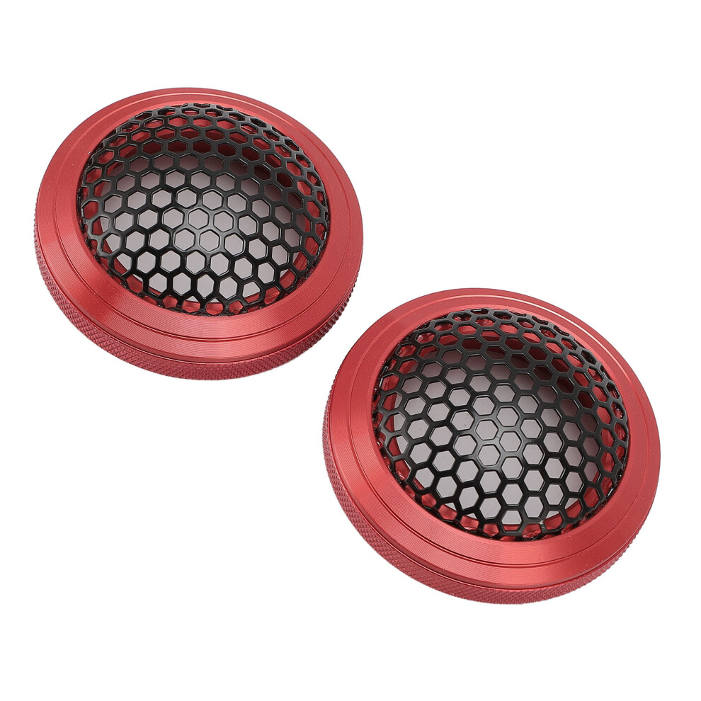 2Pcs 54Mm Metal Speaker Mesh Grill Cover Protector Red 8471326040377