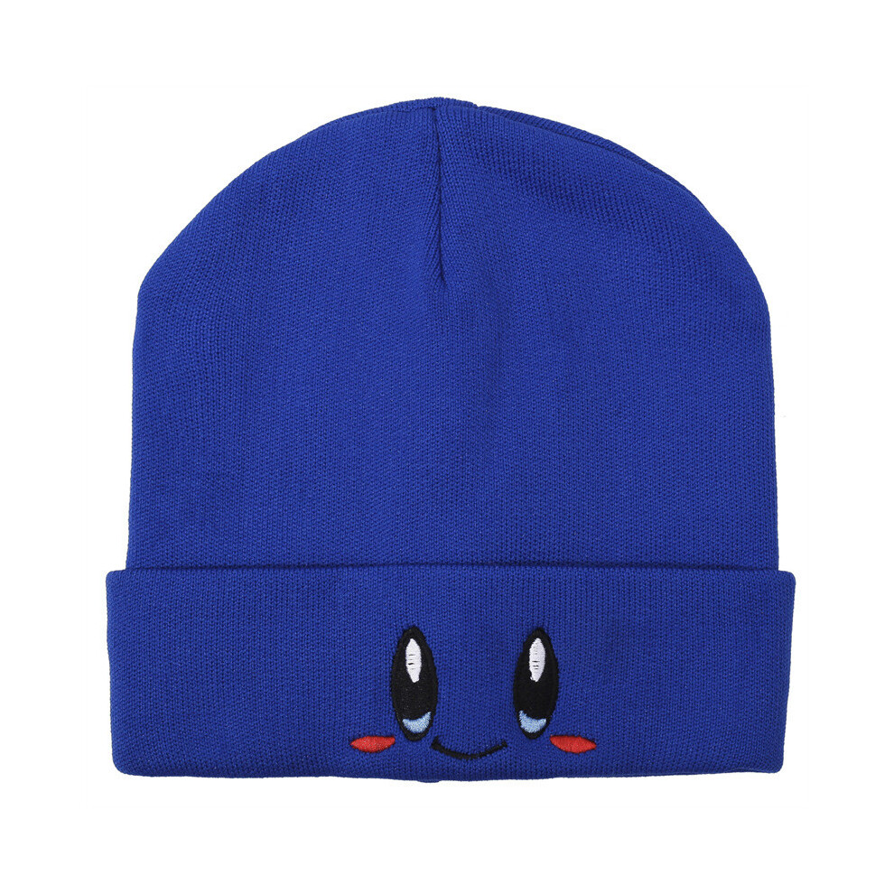 (Royal Blue) Knit Simple Hat With Big Eyed Smiling Face Embroidery Design Outdoor Daily For-image-OPC-PHY5JB8-NEW