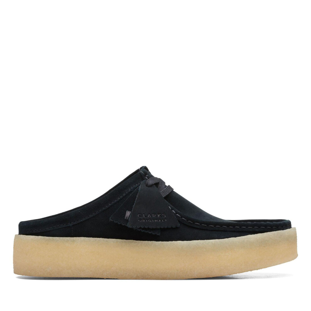 (10.5 UK, Black) Clarks Mens Wallabee Suede Cupsole Boat Shoes