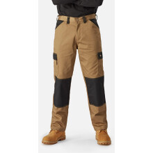 (42R, Khaki/Black) Dickies Mens Plain Work Trousers