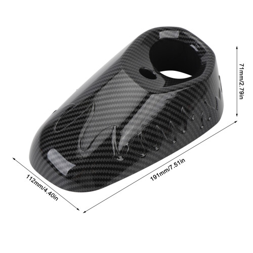 Carbon Fiber Style Exhaust Pipe End Cap for XMAX 300 2017-22 1