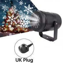(Snowflake UK) Projector Christmas Lights Xmas Party In Outdoor Snowflake Led Lamp Laser Usb