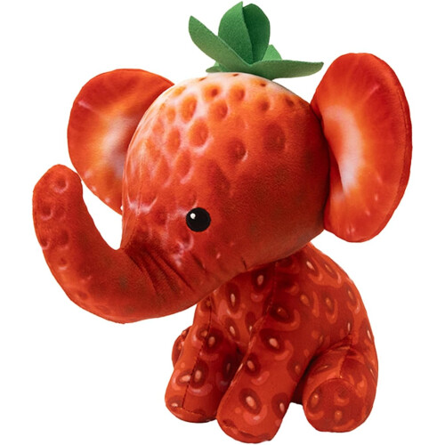 FOODIBLES Strawberry elephant soft cuddly plush toy 1