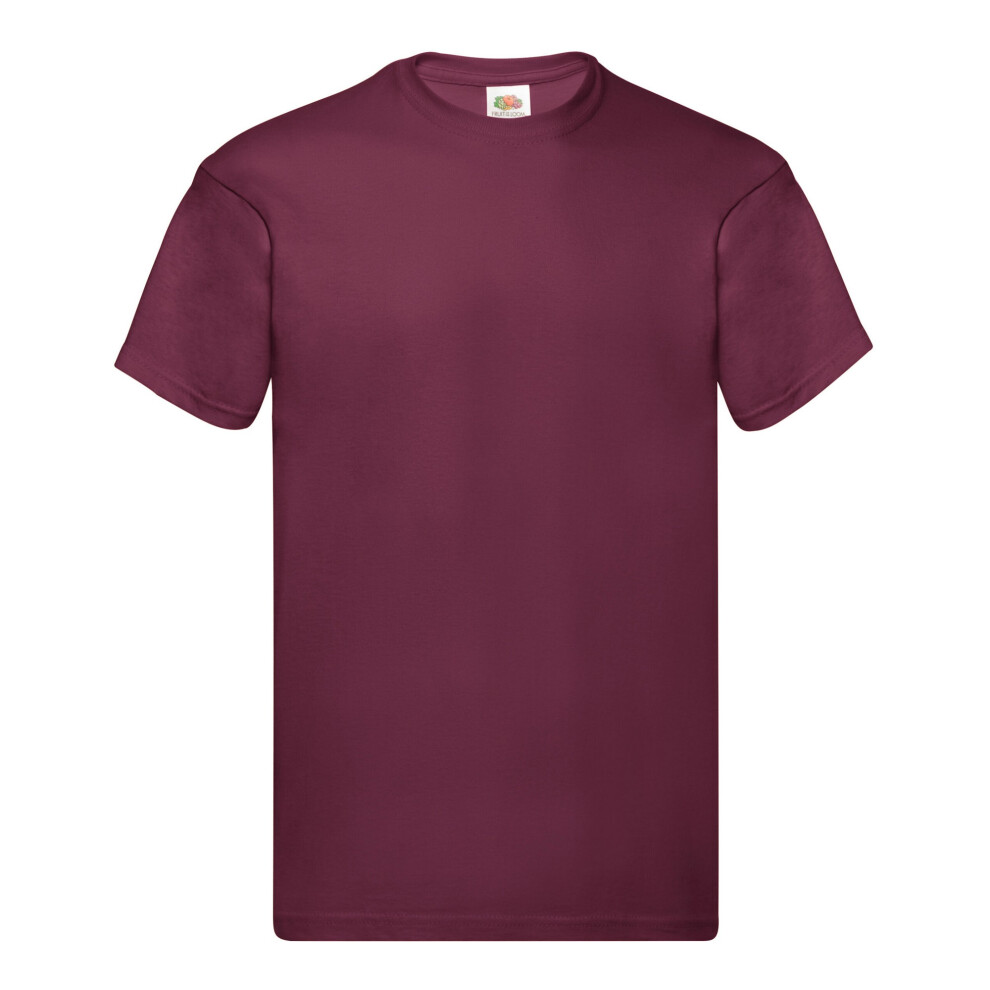 Fruit Of The Loom (Xxl, Burgundy) Mens Original T-Shirt