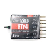 Ftr4 2.4ghz 4-chls Mini Receiver Single Antenna for Rc Racing Dr Rc Plane Accessories
