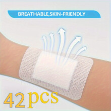(White - 42pcs) 42pcs Breathable Bathtub Stickers - Easy to Apply & Remove, Perfect for Bathing, Swimming, and Outdoor Activities, Shower Rooms