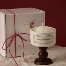 (Rose Fragrance Candle) Luxurious Flower-shaped Gardenia Candle, 5.3oz Soy Wax, burning 150 hours. Gift Packaged, Fragrance, Luxury Home Decor, Birthday Gift