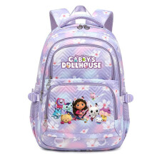 (Purple1) Gabbys Doll House Backpack Boy Girl Schoolbag Student Teen Children Schoolbag
