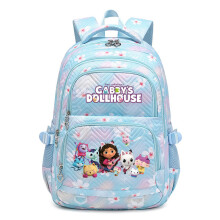 (Blue1) Gabbys Doll House Backpack Boy Girl Schoolbag Student Teen Children Schoolbag