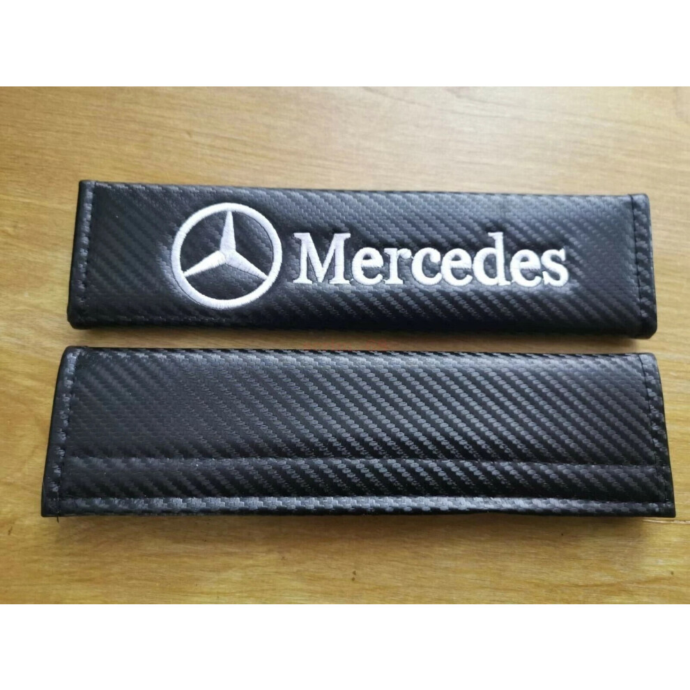 1Pair Car Seatbelt Cover Protection Shoulder Pad Cushion For Mercedes 6963793976720
