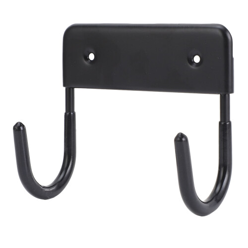 Matte Black Iron Wall-Mounted Ironing Board Hook Holder