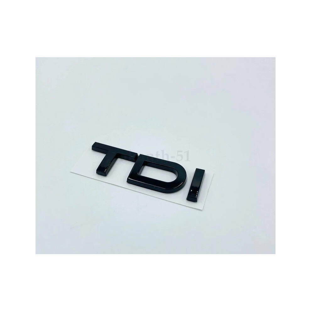 Gloss Tdi Badge For A3 A4 A5 A6 Q3 Q5 Q7 Quattro Tt Black