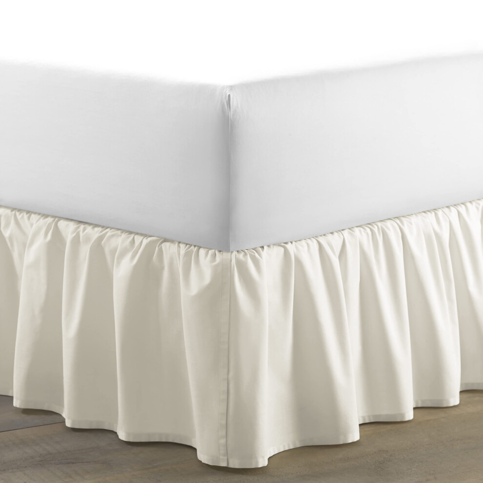 Home Solid Ruffled Bedskirt, Queen