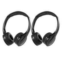 2Pack IR Wireless Headphones for Car DVD Player Headrest Video,On-Ear Infrared Headphones Headset U
