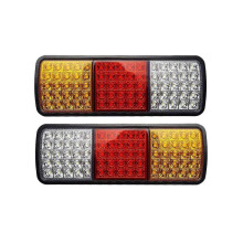 2Pcs 12V 75 LED Waterproof Taillights for Truck RV Van Bus Trailer Lights Signal Indicator Brake St
