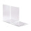 10 PCS Transparent Acrylic Bookends L-Shaped Bookshelf Baffle Bracket Book Rack 5
