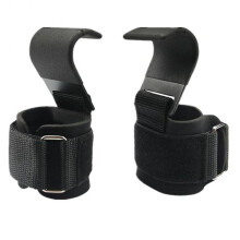 New Weight Lifting Grips with Wrist Wraps Hand-Bar Wrist Strap Gym Fitness Weight Strap Pull-Ups,Bl