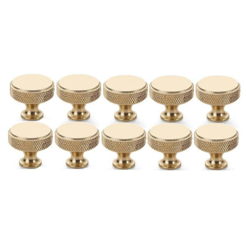 10Pack Kitchen Cabinet Knobs Knurled Dresser Knobs Cabinet Hardware Aluminum Knobs for Dresser Draw 2