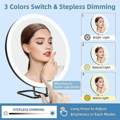 Magnifying Mirror, 30X Strong Magnification, Ideal for Detailed Makeup Applications 2