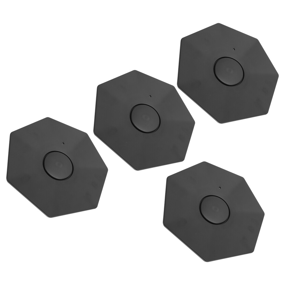 4Pcs Abs Snap-On Wheel Center Hub Cap Covers Black 6911326103365