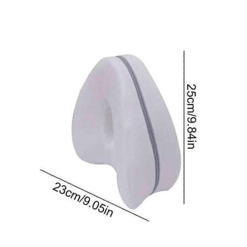 (White) Leg Pillow | Ergonomic Side Sleeping Pillows | Memory Foam Knee Pillow With Strap For Side Sleeper 2