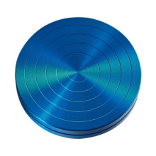 (3.2cm, Blue Diameter 10cm) Ballet Turning Board Premium Aluminum Round Training Disc for Figure Skaters Red Diameter 12cm