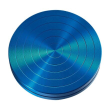 (3.2cm, Blue Diameter 12cm) Ballet Turning Board Premium Aluminum Round Training Disc for Figure Skaters Red Diameter 12cm