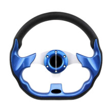 (Blue) Sport Race Car Steering Wheel for Boats And Ships 32cm
