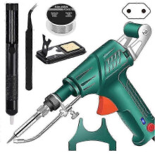 (EU plug, Green) 3-in-1 Welding, Cutting & Rust Removal Kit - Fast Heating, Ergonomic, Ideal for Beginners & DIY