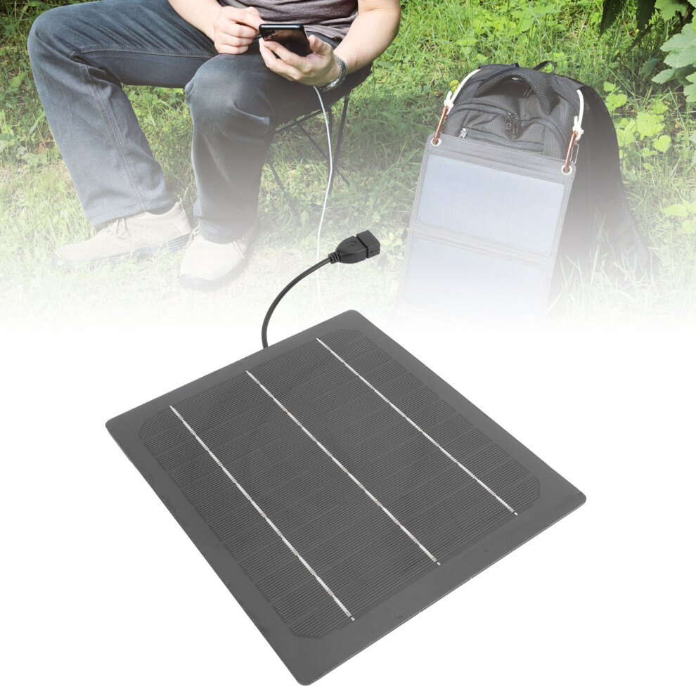 7W 5V Monocrystalline Solar Panel Usb Charger Camping 6931326104865
