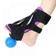 Gushijieju Plantar Fasciitis Night Splint Latest Version, Adjustable Foot Brace for Plantar Fasciitis Achilles Tendonitis(Purple Mat)