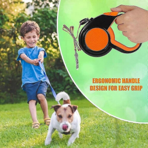 Retractable Dog Lead Extendable Leash Reflective Strong Tape with Non-slip Handle 1