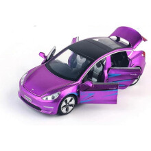 1:32 Alloy Tesla X90 Car Model Pull Back Electronic Toys with Lights and Music, Diecast Car Toy Compatible for Tesla Model X, for Tesla Lovers Collect