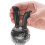 2-pack manual black pepper grinder glass spice bottle ceramic core grinder coarse salt grinder 5