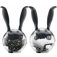 2-pack manual black pepper grinder glass spice bottle ceramic core grinder coarse salt grinder