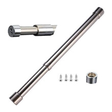 Pull-out Clothes Rail Closet Clothes Rail Stainless Steel Tension Rod, Wardrobe Tube for Wardrobe, Shower, Balcony(56-100cm)