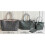(S, Red) Women's Pu Leather Tote Bag Portable Large Capacity Shoulder Bag Beach Pocket 5