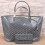 (S, Red) Women's Pu Leather Tote Bag Portable Large Capacity Shoulder Bag Beach Pocket 3