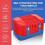 Cute Switch Carry Case for Nintendo Switch/Lite/OLED, Portable Soft Shell Waterproof Protective Storage Travel Carrying Case , Blue & Red 3