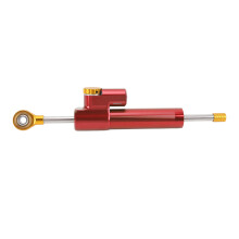 Verstellbarer universeller Motorrad-Lenkungsdämpfer Rot & Gold 75 mm 17 mm