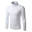 (L,White)Mens Knitwear Roll Turtle Neck Pullover Jumper Tops Sweater Blouse 2