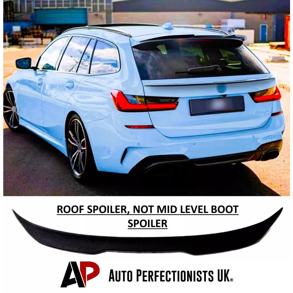 For Bmw 3 Series Estate G21 Wagon Rear Roof Spoiler Lip Wing Body Kit Black 5061072667183